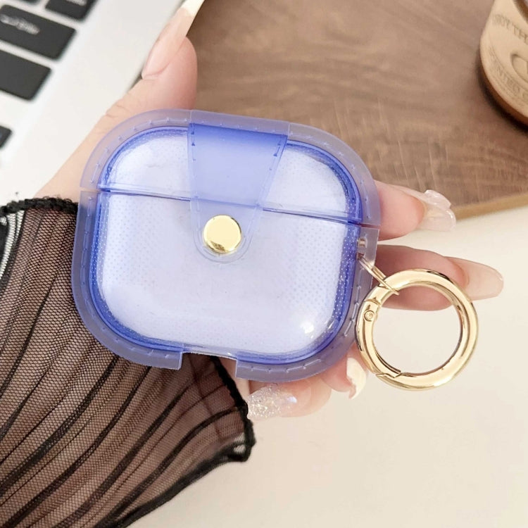 For AirPods 3 Magnetic Clear Armor TPU TWS Earphone Case(Blue) - For AirPods 3 by PMC Jewellery | Online Shopping South Africa | PMC Jewellery | Buy Now Pay Later Mobicred
