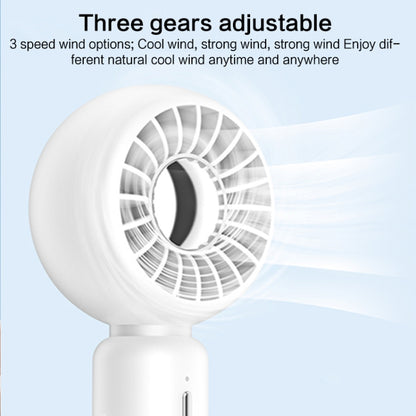 TGVIS Handheld & Invisible Stand Mini Electric Fan(White) - Electric Fans by TGVIS | Online Shopping South Africa | PMC Jewellery | Buy Now Pay Later Mobicred