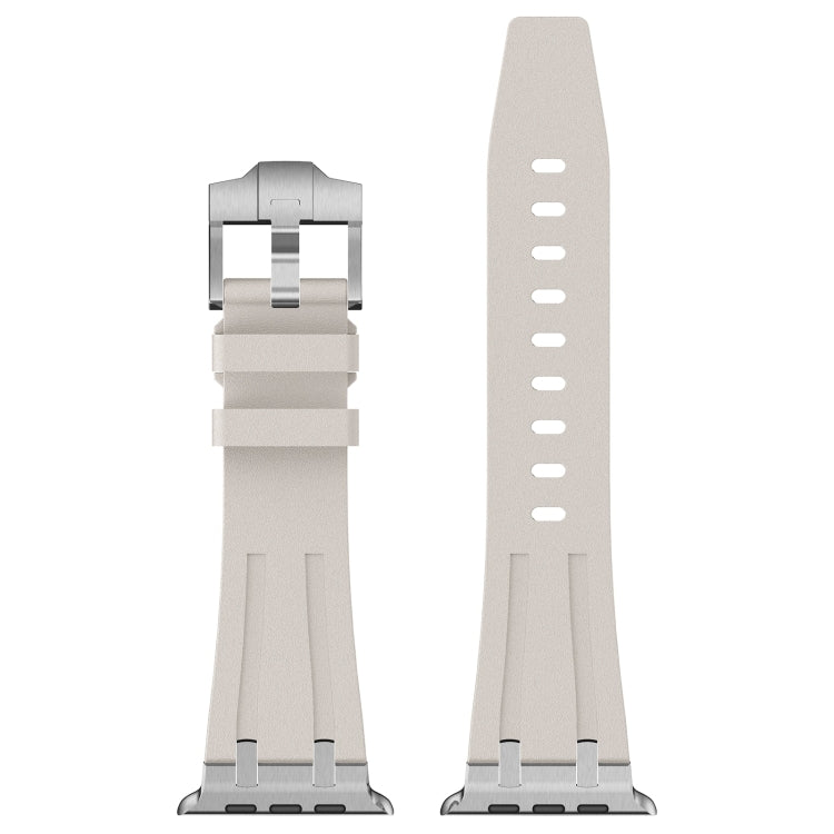 For Apple Watch Series 8 45mm Stone Grain Liquid Silicone Watch Band(Silver Starlight) - free shipping - PMC TechLife - Order now!