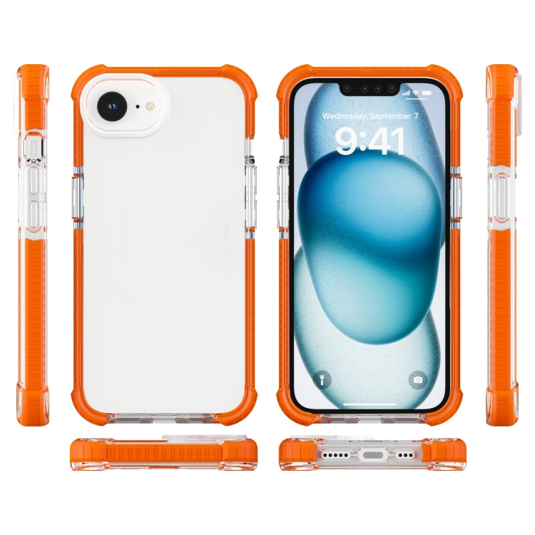 For iPhone SE 2024 Acrylic Full Coverage Shockproof Phone Case(Orange) - More iPhone Cases by PMC Jewellery | Online Shopping South Africa | PMC Jewellery | Buy Now Pay Later Mobicred