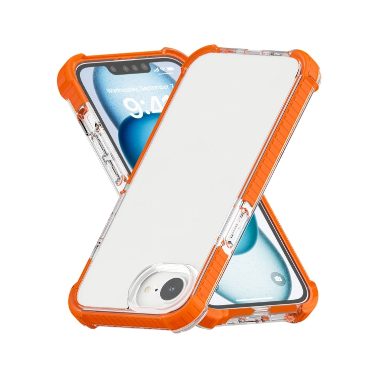 For iPhone SE 2024 Acrylic Full Coverage Shockproof Phone Case(Orange) - More iPhone Cases by PMC Jewellery | Online Shopping South Africa | PMC Jewellery | Buy Now Pay Later Mobicred