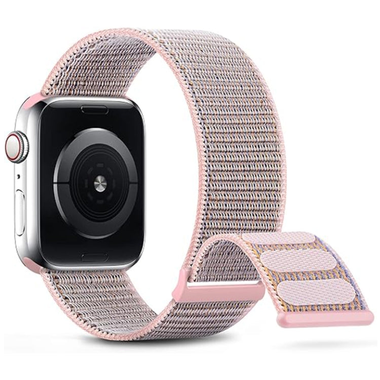 For Apple Watch Series 7 41mm Dual Hook and Loop Nylon Watch Band(Silt) - Watch Bands by PMC Jewellery | Online Shopping South Africa | PMC Jewellery