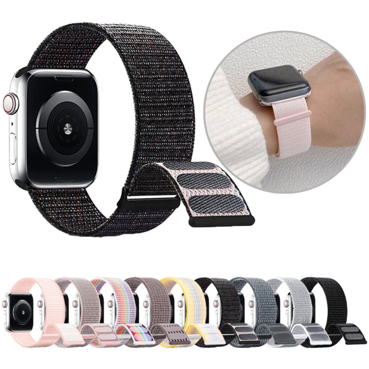 For Apple Watch Series 4 40mm Dual Hook and Loop Nylon Watch Band(Smoke Purple) - free shipping - PMC TechLife - Order now!