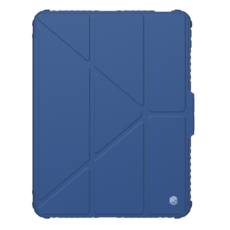 For iPad Pro 11 2024 NILLKIN Bumper Pro Multi-angle Folding Style Tablet Leather Case(Blue) - iPad Pro 11 2024 Cases by NILLKIN | Online Shopping South Africa | PMC Jewellery | Buy Now Pay Later Mobicred