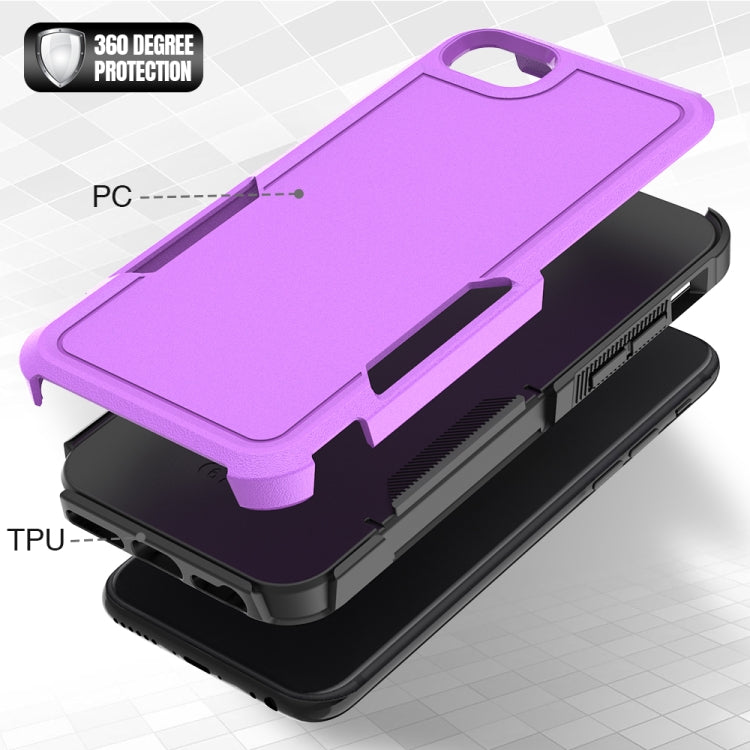 For iPhone SE 2022 / 2020 / 8 / 7 / 6 2 in 1 PC + TPU Phone Case(Purple) - iPhone SE 2022 / 2020 / 8 / 7 Cases by PMC Jewellery | Online Shopping South Africa | PMC Jewellery | Buy Now Pay Later Mobicred