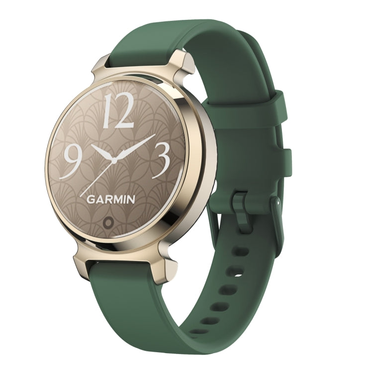 For Garmin Lily 2 Silicone Watch Band Wristband(Dark Green) - Watch Bands by PMC TechLife | Online Shopping South Africa | PMC TechLife