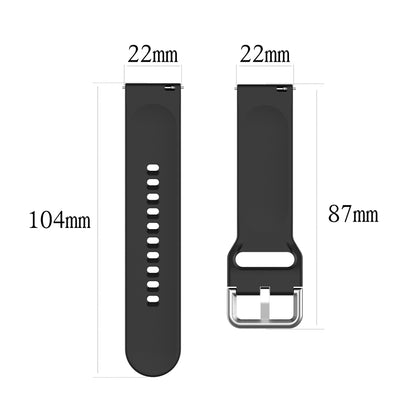 For Xiaomi Watch 2 Solid Color Metal Silver Buckle Silicone Watch Band, Size: S(Army Green) - Watch Bands by PMC Jewellery | Online Shopping South Africa | PMC Jewellery