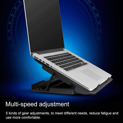 ICE COOREL Notebook Computer Base Speed Control Silent Six-fan Cooling Holder Cooling Rack, Style: Premium Edition(Lvory) - Laptop Stand by PMC Jewellery | Online Shopping South Africa | PMC Jewellery | Buy Now Pay Later Mobicred