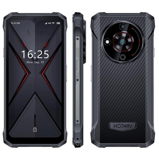 HOTWAV T7 Rugged Phone, 4GB+128GB, 6280mAh, 6.52 inch Android 13 MT8788 Octa Core, Network: 4G, OTG(All Black) - Other by HOTWAV | Online Shopping South Africa | PMC Jewellery | Buy Now Pay Later Mobicred