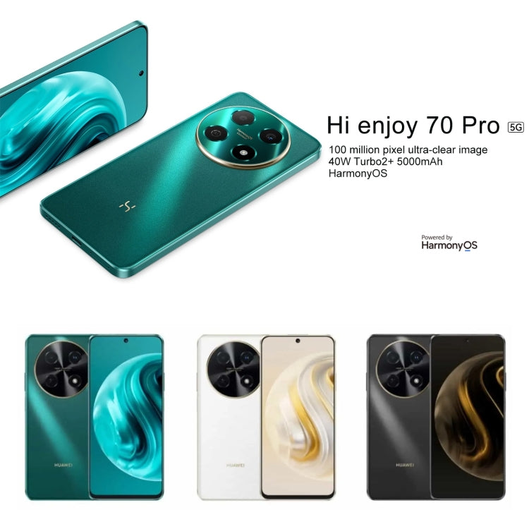 Hi Enjoy 70 Pro 5G, 8GB+128GB, Side Fingerprint Identification, 6.7 inch HarmonyOS 4.0 Dimensity 700 Octa Core 2.2GHz, Network: 5G, OTG, Not Support Google Play(Green) - Huawei Mate & P by Huawei | Online Shopping South Africa | PMC Jewellery | Buy Now Pay Later Mobicred