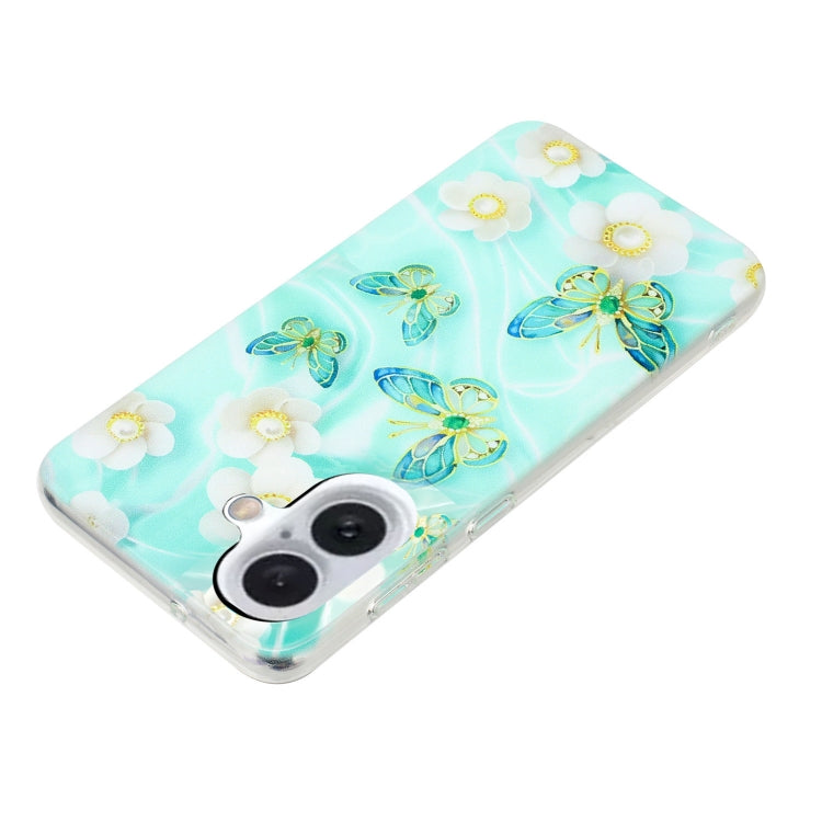 For iPhone 16 Plus Colorful Painting Pattern TPU Phone Case(Butterflies) - free shipping - PMC TechLife - Order now!