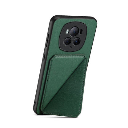 For Honor Magic6 Pro 5G D04 Calf Texture Dual Card Slot Holder Phone Case(Green) - Honor Cases by PMC Jewellery | Online Shopping South Africa | PMC Jewellery | Buy Now Pay Later Mobicred