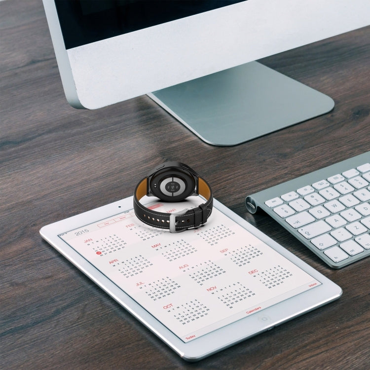 For Xiaomi Watch 2 22mm Genuine Leather Watch Band(Light Brown) - Watch Bands by PMC TechLife | Online Shopping South Africa | PMC TechLife