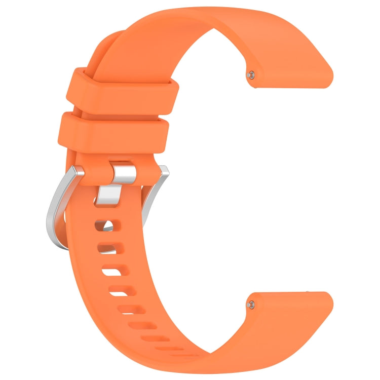 For Xiaomi Watch 2 Liquid Glossy Silver Buckle Silicone Watch Band(Orange) - Watch Bands by PMC TechLife | Online Shopping South Africa | PMC TechLife