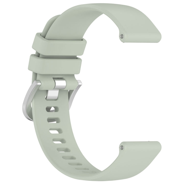 For Xiaomi Watch 2 Liquid Glossy Silver Buckle Silicone Watch Band(Green) - Watch Bands by PMC Jewellery | Online Shopping South Africa | PMC Jewellery