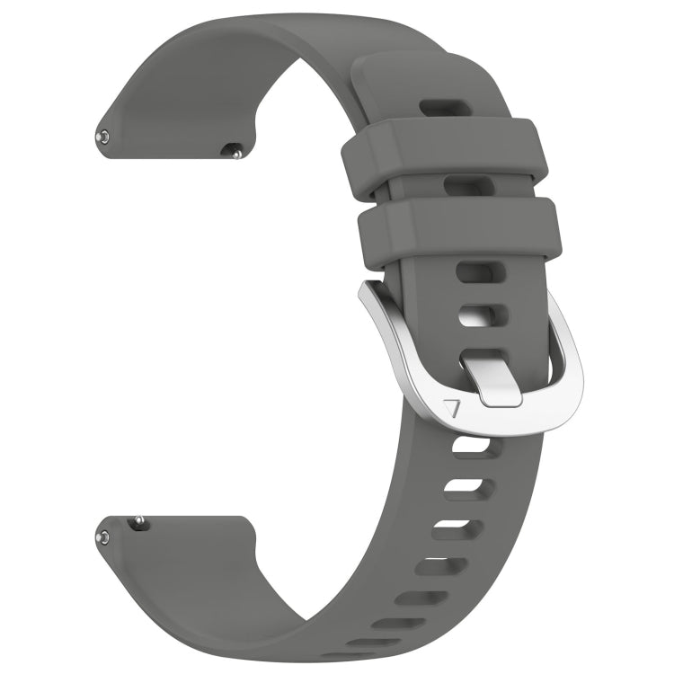 For Xiaomi Watch 2 Liquid Glossy Silver Buckle Silicone Watch Band(Dark Grey) - Watch Bands by PMC TechLife | Online Shopping South Africa | PMC TechLife