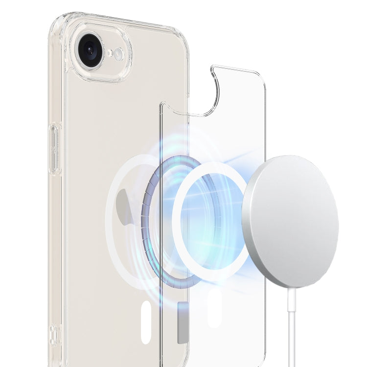 For iPhone SE 2024 Magsafe Scratchproof Acrylic TPU Phone Case(Transparent) - More iPhone Cases by PMC Jewellery | Online Shopping South Africa | PMC Jewellery | Buy Now Pay Later Mobicred