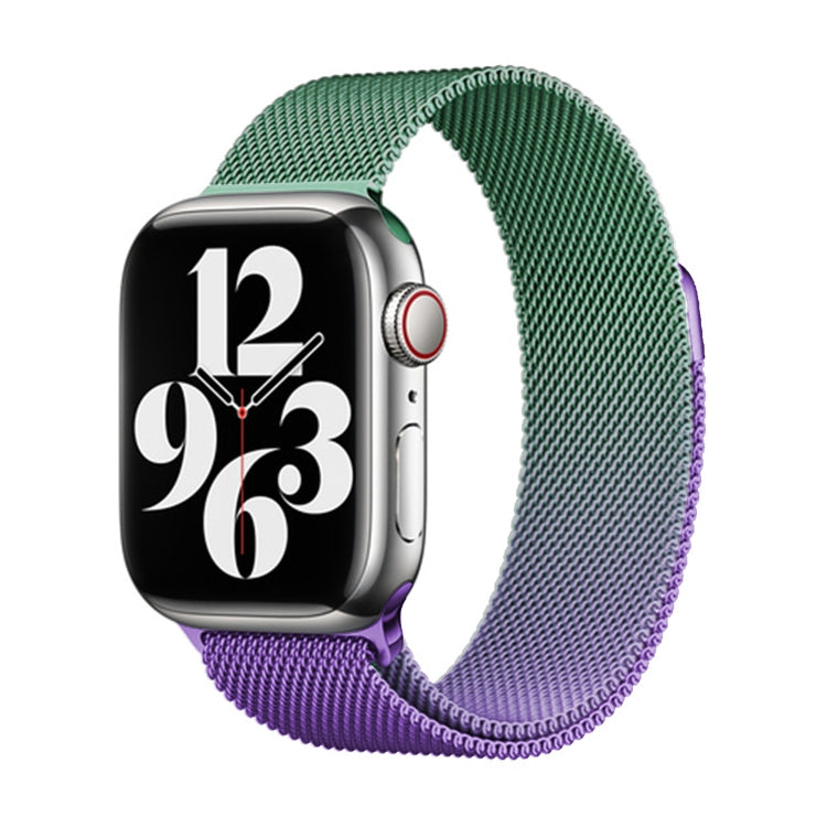 For Apple Watch Series 9 45mm Milan Gradient Loop Magnetic Buckle Watch Band(Violet Orchid) - Watch Bands by PMC Jewellery | Online Shopping South Africa | PMC Jewellery