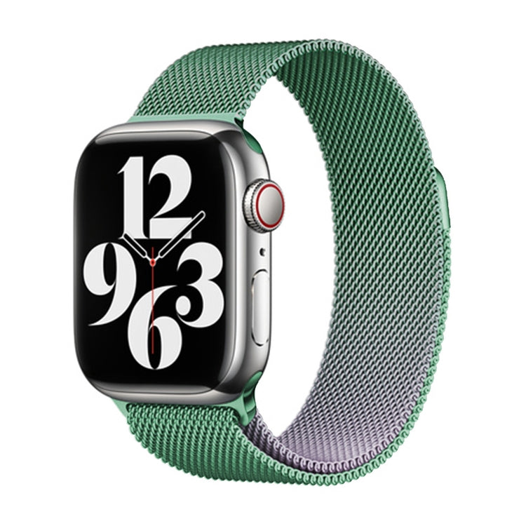 For Apple Watch Series 6 44mm Milan Gradient Loop Magnetic Buckle Watch Band(Light Violet) - Watch Bands by PMC TechLife | Online Shopping South Africa | PMC TechLife