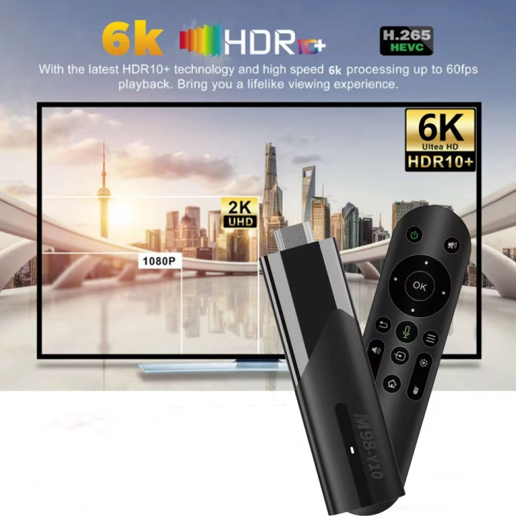 M98-Y10 Allwinner H618 Quad-Core ARM Cortex A53 6K HD Android TV Stick, RAM:2GB+16GB(UK Plug) - Android TV Sticks by PMC Jewellery | Online Shopping South Africa | PMC Jewellery | Buy Now Pay Later Mobicred