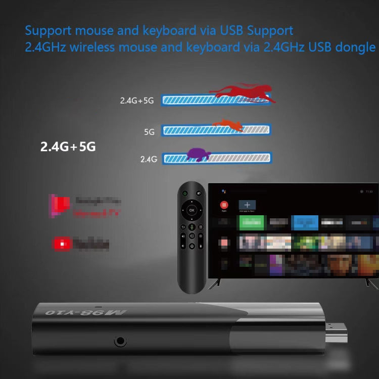 M98-Y10 Allwinner H618 Quad-Core ARM Cortex A53 6K HD Android TV Stick, RAM:2GB+16GB(AU Plug) - Android TV Sticks by PMC Jewellery | Online Shopping South Africa | PMC Jewellery | Buy Now Pay Later Mobicred