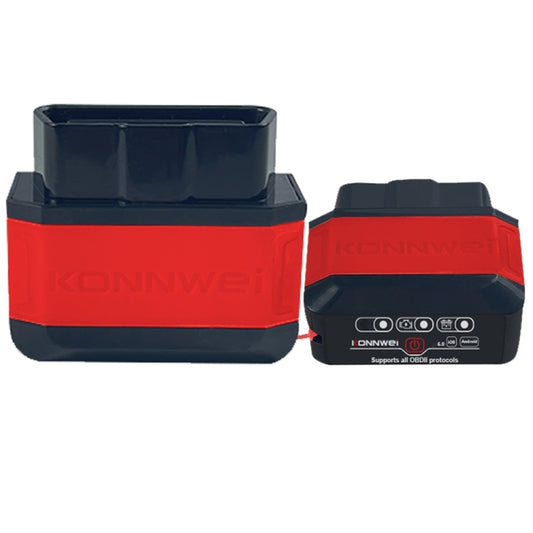 KONNWEI KW906 Bluetooth 5.0 Car OBD2 Scanner Support Android & iOS(Black Red) - Code Readers & Scan Tools by KONNWEI | Online Shopping South Africa | PMC Jewellery | Buy Now Pay Later Mobicred
