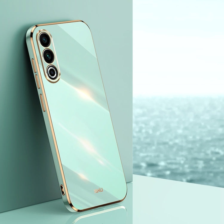 For Meizu 20 5G XINLI Straight Edge 6D Electroplate TPU Phone Case(Mint Green) - Meizu by XINLI | Online Shopping South Africa | PMC Jewellery | Buy Now Pay Later Mobicred