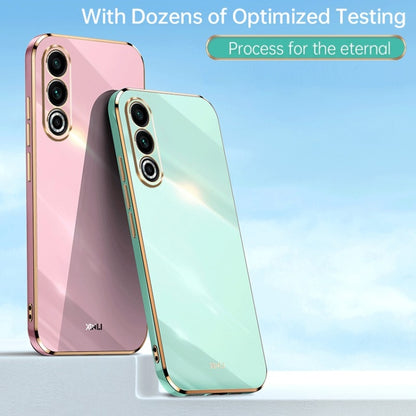 For Meizu 20 5G XINLI Straight Edge 6D Electroplate TPU Phone Case(Mint Green) - Meizu by XINLI | Online Shopping South Africa | PMC Jewellery | Buy Now Pay Later Mobicred