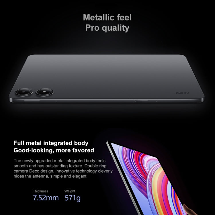Xiaomi Redmi Pad Pro 12.1 inch Tablet PC, 8GB+128GB, HyperOS Qualcomm Snapdragon 7s Gen2 Octa Core, 10000mAh Battery(Dark Grey) - Other by Xiaomi | Online Shopping South Africa | PMC Jewellery