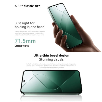 Xiaomi 14 5G Global, 12GB+256GB, 6.36 inch Xiaomi HyperOS Snapdragon 8 Gen 3 Octa Core 3.3GHz, Network: 5G(Green) - Xiaomi Redmi by Xiaomi | Online Shopping South Africa | PMC Jewellery | Buy Now Pay Later Mobicred