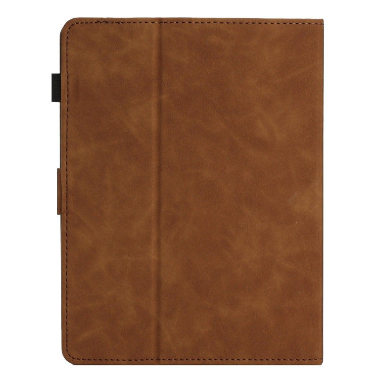 For 10 inch Universal Coconut Tree Embossed Leather Tablet Case(Brown) - 10 - 11 inch by PMC TechLife | Online Shopping South Africa | PMC TechLife | Buy Now Pay Later Mobicred