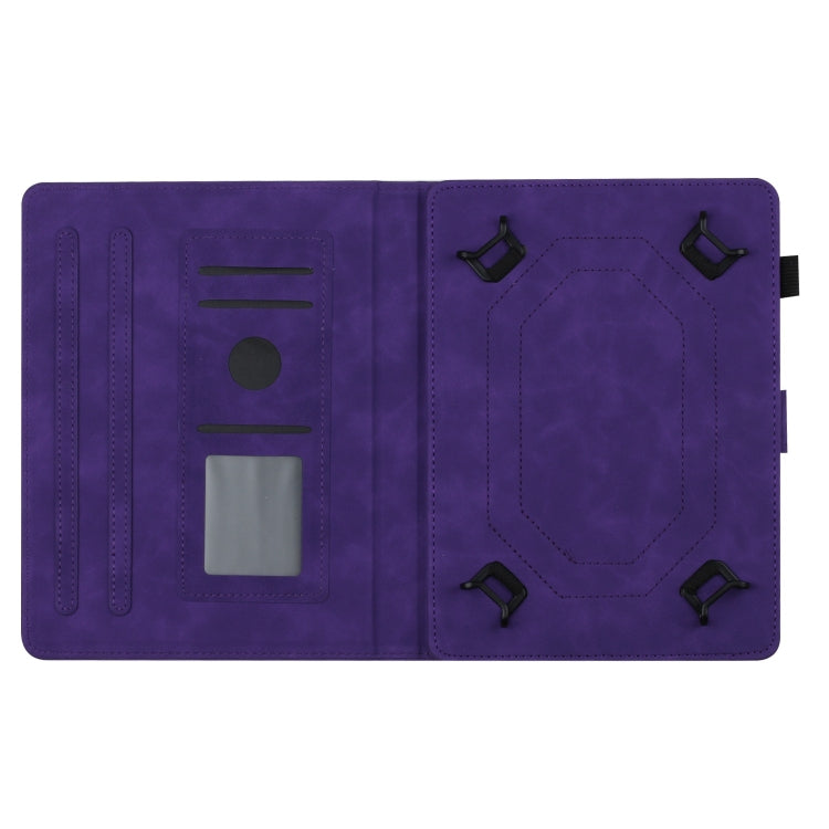 For 10 inch Universal Coconut Tree Embossed Leather Tablet Case(Purple) - free shipping - PMC TechLife - Order now!