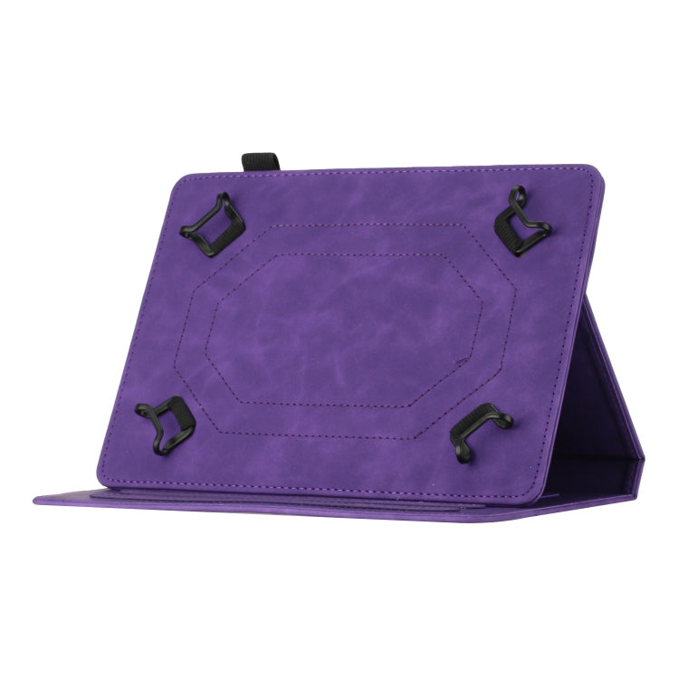 For 10 inch Universal Coconut Tree Embossed Leather Tablet Case(Purple) - free shipping - PMC TechLife - Order now!