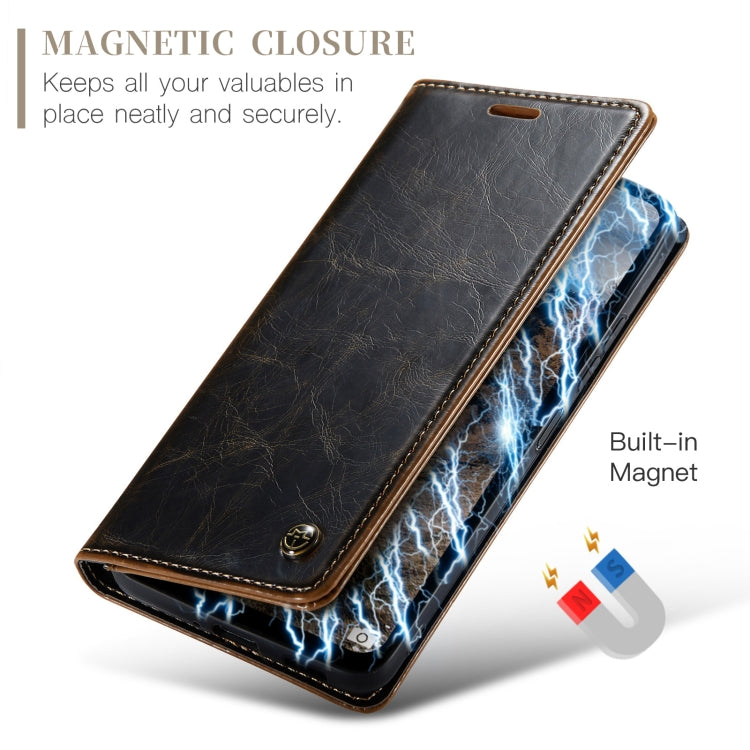 For Xiaomi Redmi 13C CaseMe 003 Crazy Horse Texture Flip Leather Phone Case(Coffee) - Xiaomi Cases by CaseMe | Online Shopping South Africa | PMC Jewellery | Buy Now Pay Later Mobicred