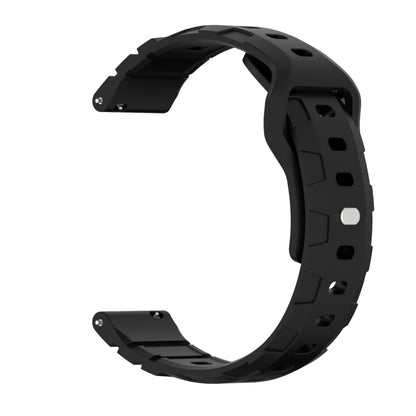 18mm Armor Silicone Watch Band(Black) - 20mm Bands by PMC Jewellery | Online Shopping South Africa | PMC Jewellery