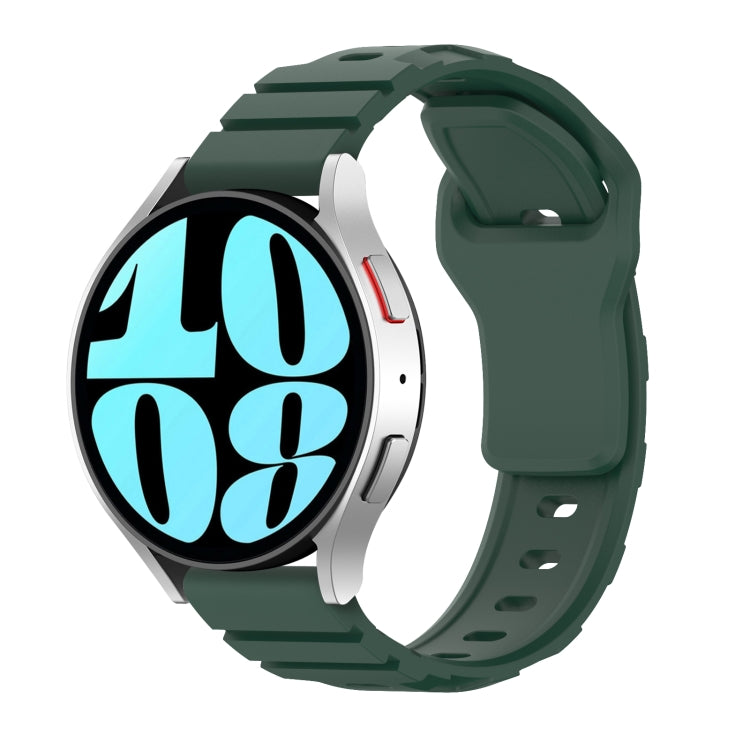 18mm Armor Silicone Watch Band(Dark Green) - 18mm Bands by PMC Jewellery | Online Shopping South Africa | PMC Jewellery | Buy Now Pay Later Mobicred