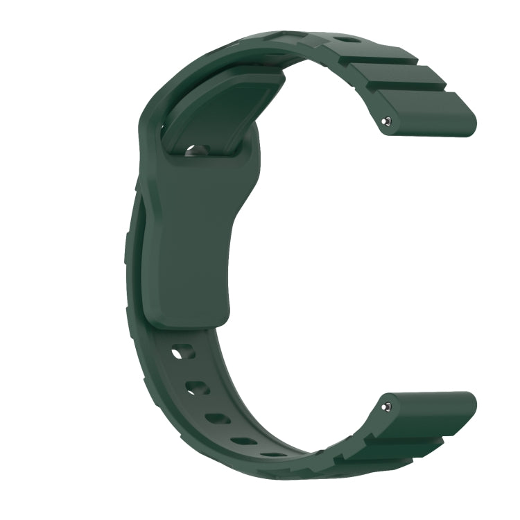 18mm Armor Silicone Watch Band(Dark Green) - 18mm Bands by PMC Jewellery | Online Shopping South Africa | PMC Jewellery | Buy Now Pay Later Mobicred