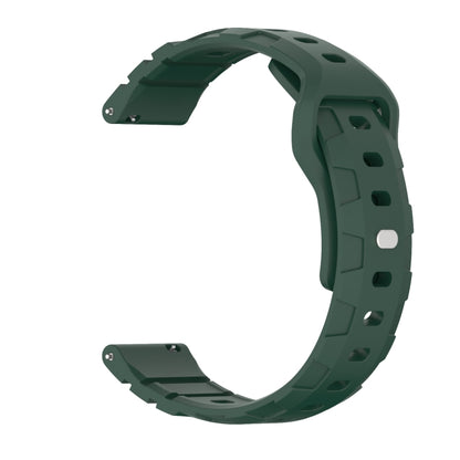 18mm Armor Silicone Watch Band(Dark Green) - 18mm Bands by PMC Jewellery | Online Shopping South Africa | PMC Jewellery | Buy Now Pay Later Mobicred