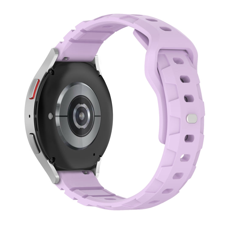 18mm Armor Silicone Watch Band(Purple) - 20mm Bands by PMC Jewellery | Online Shopping South Africa | PMC Jewellery