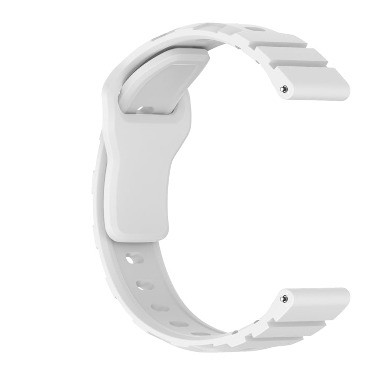 22mm Armor Silicone Watch Band(White) - 22mm Bands by PMC TechLife | Online Shopping South Africa | PMC TechLife | Buy Now Pay Later Mobicred