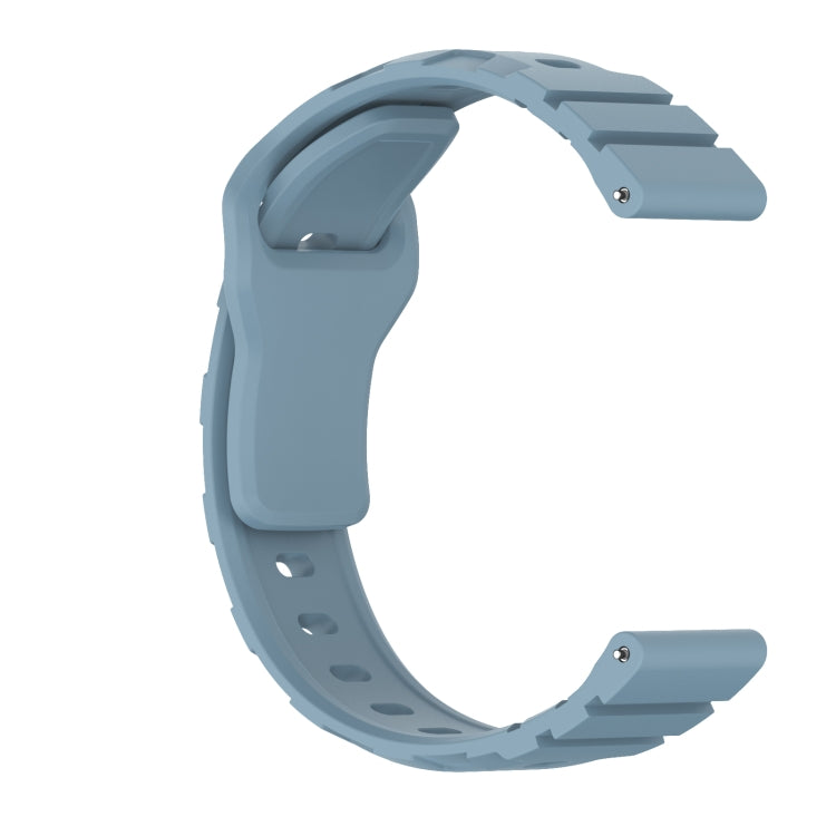 22mm Armor Silicone Watch Band(Rock Blue) - 22mm Bands by PMC Jewellery | Online Shopping South Africa | PMC Jewellery