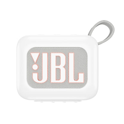 For JBL Go 4 Wireless Bluetooth Speaker Silicone Protective Case(White) - Protective Case by PMC Jewellery | Online Shopping South Africa | PMC Jewellery