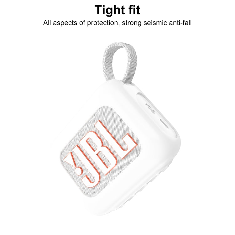 For JBL Go 4 Wireless Bluetooth Speaker Silicone Protective Case(Black) - Protective Case by PMC Jewellery | Online Shopping South Africa | PMC Jewellery