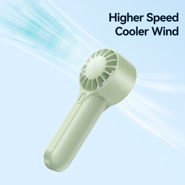 USAMS ZB288 Portable Type-C Rechargeable High Speed Handheld Mini Fan(Green) - Electric Fans by USAMS | Online Shopping South Africa | PMC TechLife | Buy Now Pay Later Mobicred