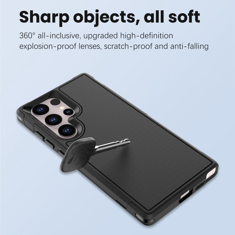 For Samsung Galaxy S22 Ultra 5G RedPepper Armor PC Hybrid TPU Phone Case(Black) - Galaxy S22 Ultra 5G Cases by RedPepper | Online Shopping South Africa | PMc TechLife | Buy Now Pay Later Mobicred