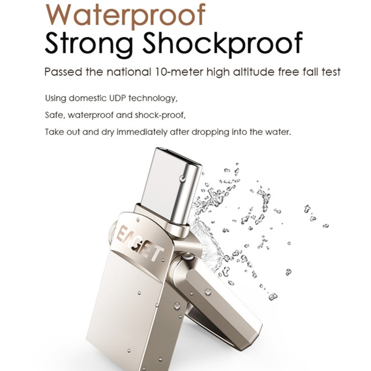 EAGET 64G USB 3.1 + Type-C / USB-C  Interface Metal Twister Flash U Disk, with Micro USB OTG Adapter - free shipping - PMC Jewellery - Order now!
