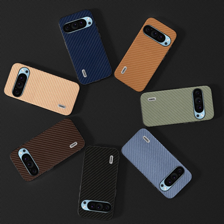 For Google Pixel 9 ABEEL Carbon Fiber Texture Protective Phone Case(Light Blue) - Google Cases by PMC TechLife | Online Shopping South Africa | PMC TechLife | Buy Now Pay Later Mobicred