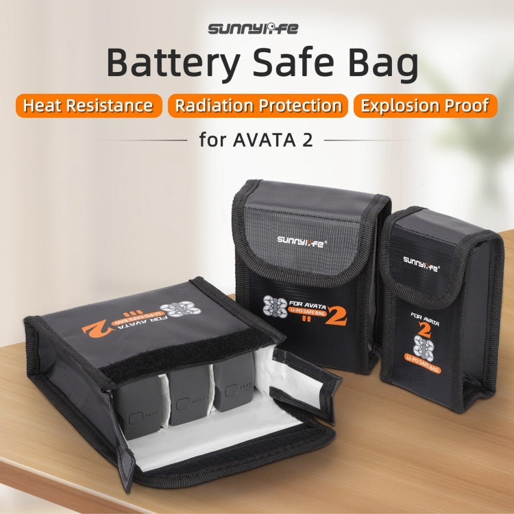 For DJI Avata 2 Sunnylife Battery Explosion-proof Safe Bag Protective Li-Po Safe Bag(For 1pc Battery) - Cases & Bags by Sunnylife | Online Shopping South Africa | PMC Jewellery | Buy Now Pay Later Mobicred