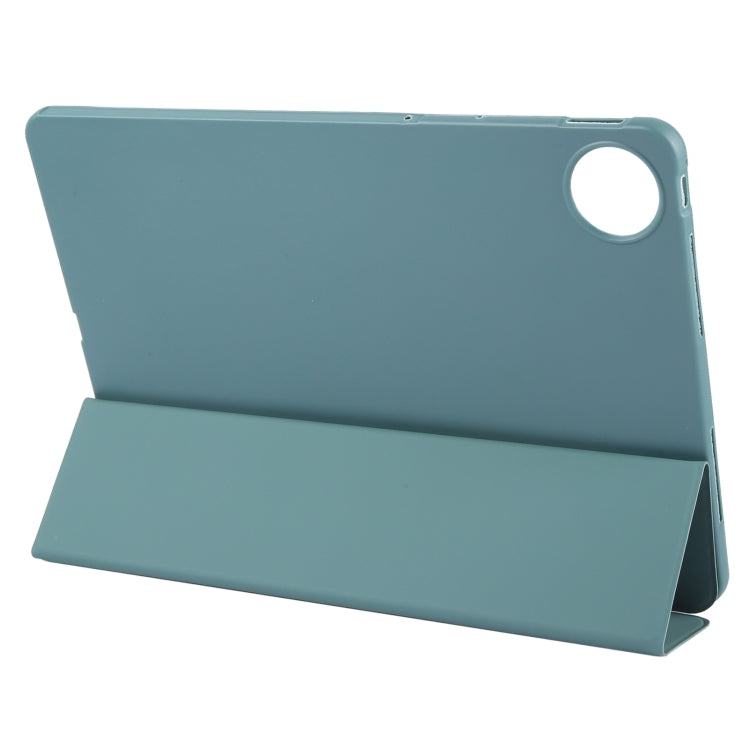 For Huawei MatePad Pro 11 2022/2024 Tri-fold Silicone Leather Tablet Case(Dark Green) - Huawei by PMC Jewellery | Online Shopping South Africa | PMC Jewellery | Buy Now Pay Later Mobicred