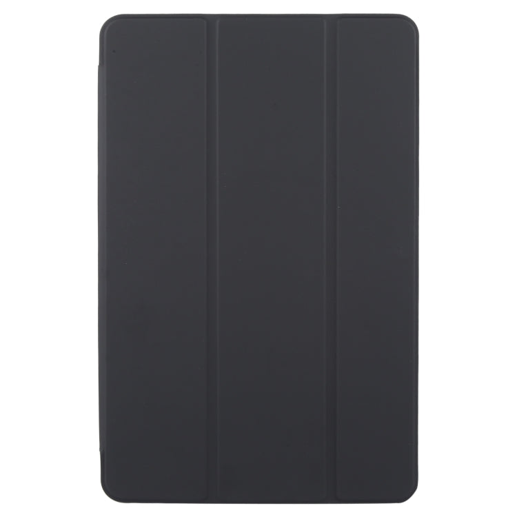 For Huawei MatePad SE 11 2024 Tri-fold Silicone Leather Tablet Case(Black) - Huawei by PMC Jewellery | Online Shopping South Africa | PMC Jewellery | Buy Now Pay Later Mobicred